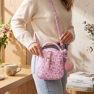 NWT Under One Sky Convertible Mini Backpack Crossbody Purse Pink Coquette Y2K